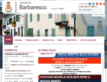 Tablet Screenshot of comune.barbaresco.cn.it